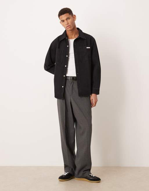 Calvin Klein Jeans – Jackson – Denim-Hemdjacke in Schwarz, 2 von 5