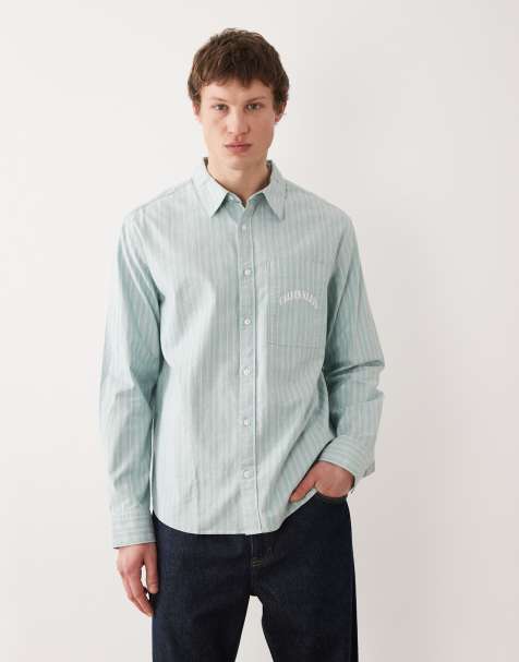 Calvin Klein Jeans – Jasnoniebieska koszula oxford w prążki - view 1