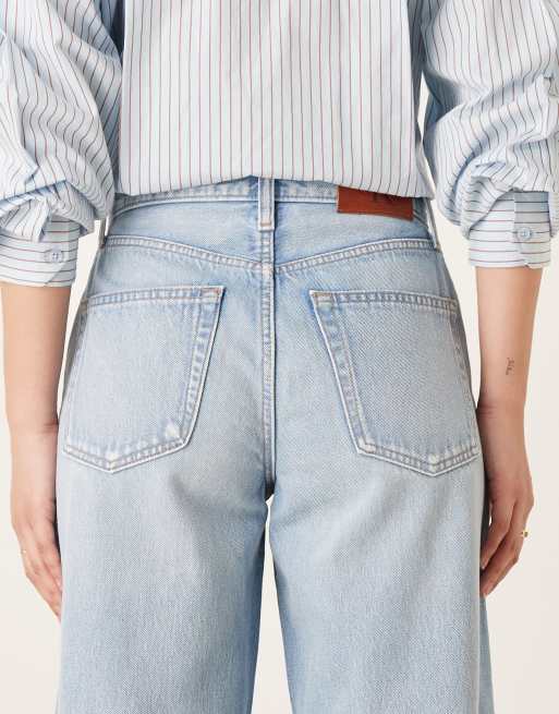Calvin Klein Jeans – Jasnoniebieskie jeansy z szerokimi nogawkami, 4 z 5