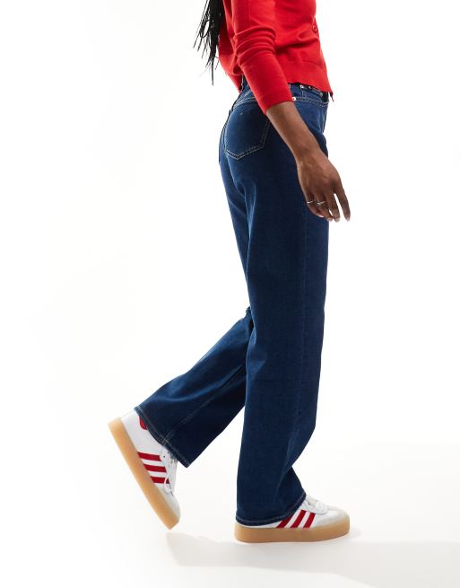 Calvin Klein Jeans - Jean ample taille haute - Délavage foncé, 4 de 5