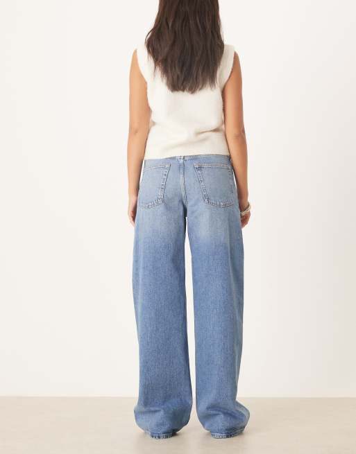 Calvin Klein Jeans - Jean baggy à taille basse - Bleu clair délavé, 2 de 5
