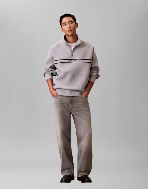 Calvin Klein Jeans - Jean barrel - Gris - view 1