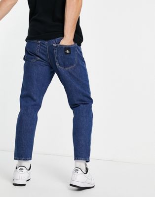 Marques de designers Calvin Klein Jeans - Jean dad à délavage moyen