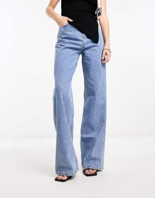 Jean Droit Denim Co - Taille 30, Longueur 32 - Bleu Délavé Pour Homme