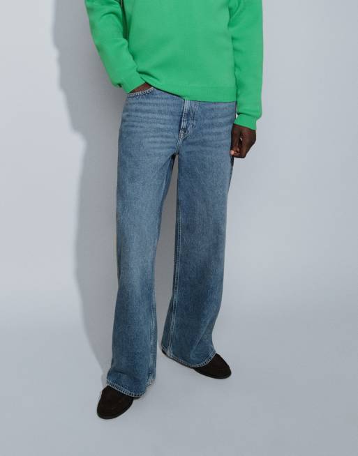 Calvin Klein Jeans - Jean droit décontracté - Bleu moyen délavé, 2 de 13