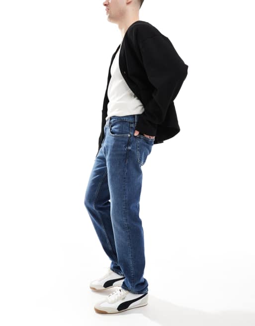 Calvin Klein Jeans - Jean droit slim - Bleu moyen délavé, 3 de 5