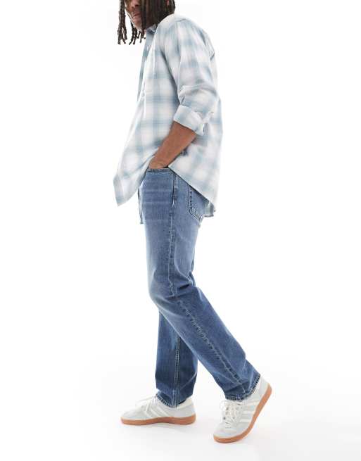 Calvin Klein Jeans - Jean droit standard - Bleu moyen délavé, 3 de 5
