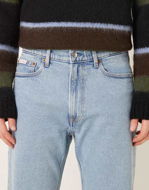 Calvin Klein Jeans - Jean droit standard - Bleu moyen délavé, 5 de 5