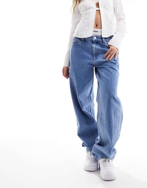 Calvin Klein Jeans - Jean droit style années 90 - Délavage clair, 3 de 5