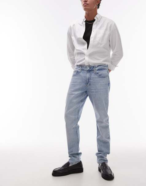 Calvin Klein Jeans - Jean slim fuselé à délavage clair - view 1