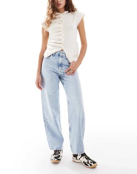 Calvin Klein Jeans - Jeans a cilindro lavaggio azzurro - view 1