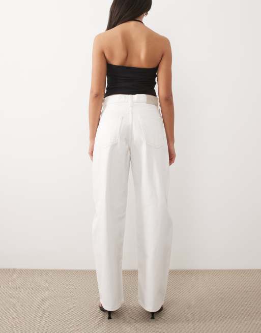 Calvin Klein Jeans - Jeans bombati comodi bianchi, 2 di 5