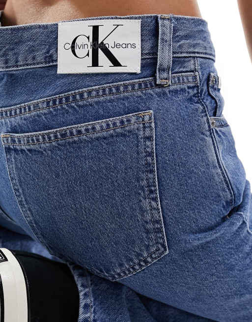Calvin Klein Jeans - Jeans dritti a vita bassa lavaggio medio, 2 di 5