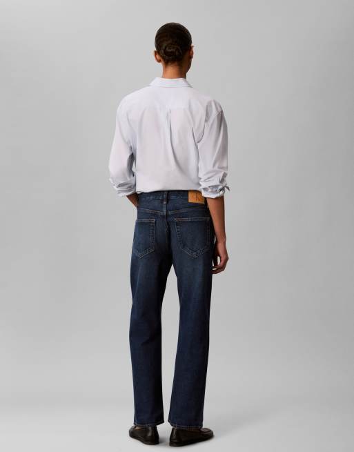 Calvin Klein Jeans - Jeans dritti comodi lavaggio blu medio, 2 di 5