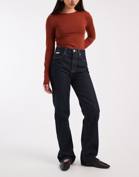 Calvin Klein Jeans - Jeans dritti in denim scuro - view 1