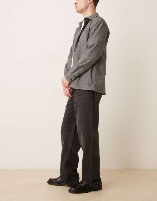 Calvin Klein Jeans - Jeans i forvasket sort tencel med baggy pasform, 3 af 5