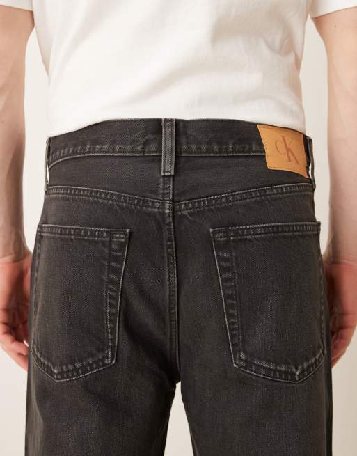 Calvin Klein Jeans - Jeans i forvasket sort tencel med baggy pasform, 4 af 5
