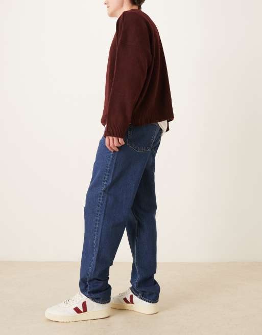 Calvin Klein Jeans – Jeans im Stil der 90er mit geradem Schnitt in dunkelblauer Waschung, 2 von 5