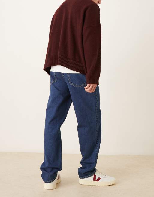 Calvin Klein Jeans – Jeans im Stil der 90er mit geradem Schnitt in dunkelblauer Waschung, 3 von 5