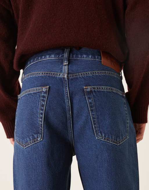 Calvin Klein Jeans – Jeans im Stil der 90er mit geradem Schnitt in dunkelblauer Waschung, 5 von 5