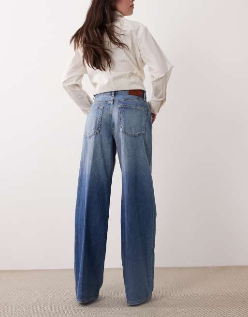 Calvin Klein Jeans – Jeans in Blau mit Vintage-Optik und weitem Bein, 3 von 5