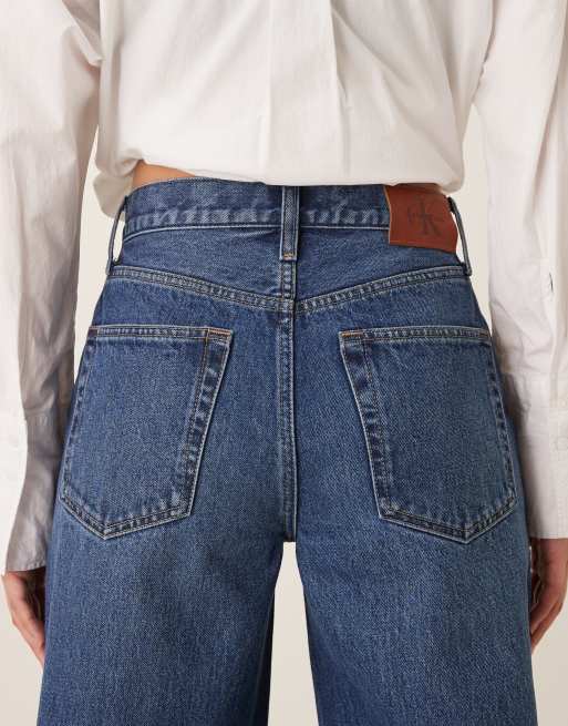 Calvin Klein Jeans – Jeans in Blau mit weitem Schnitt, 4 von 5