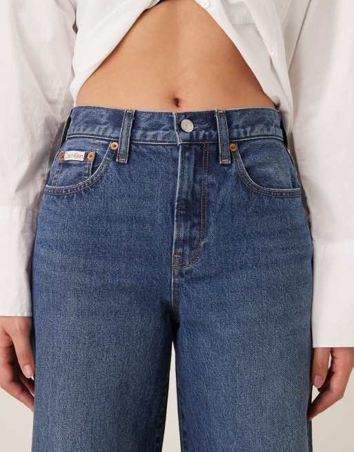 Calvin Klein Jeans – Jeans in Blau mit weitem Schnitt, 5 von 5