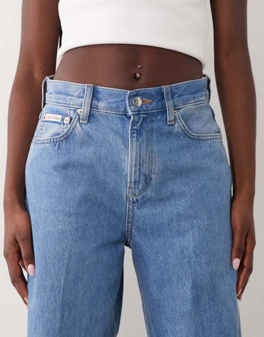 Calvin Klein Jeans – Jeans in Blau mit weitem Schnitt, 5 von 5