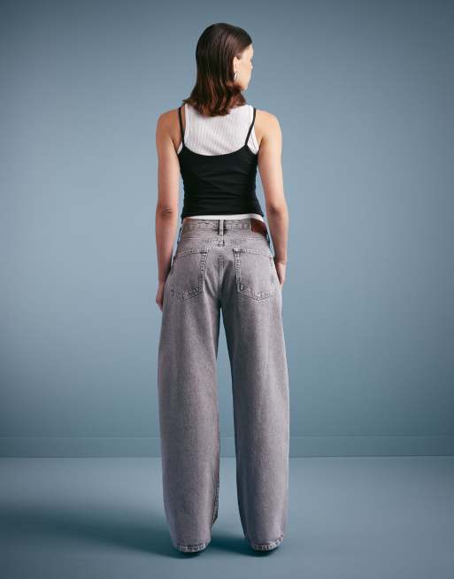 Calvin Klein Jeans – Jeans in grauer Tönung mit weitem Bein, 2 von 5