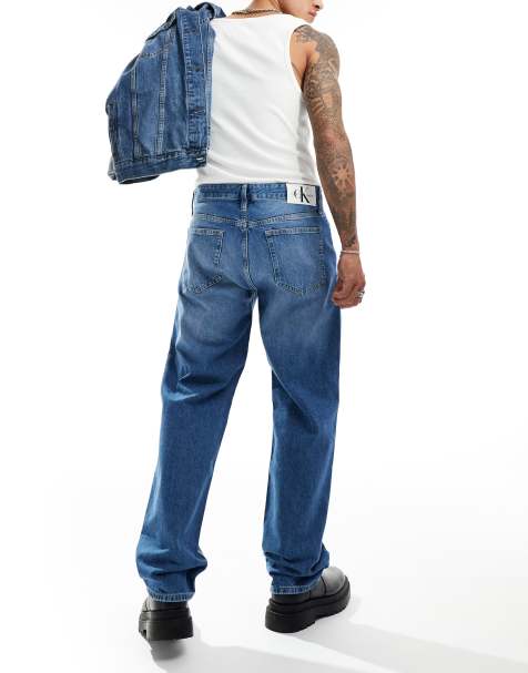 Calvin Klein Jeans - Jeans med lige ben i lys vask i 90'er-stil - view 1