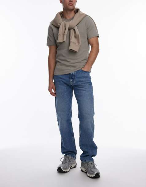 Calvin Klein Jeans - Jeans med lige ben i lys vask - view 1