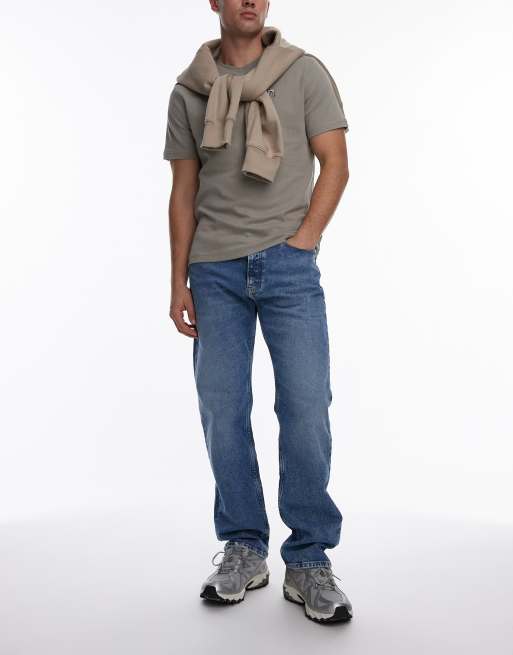 Calvin Klein Jeans - Jeans med lige ben i lys vask