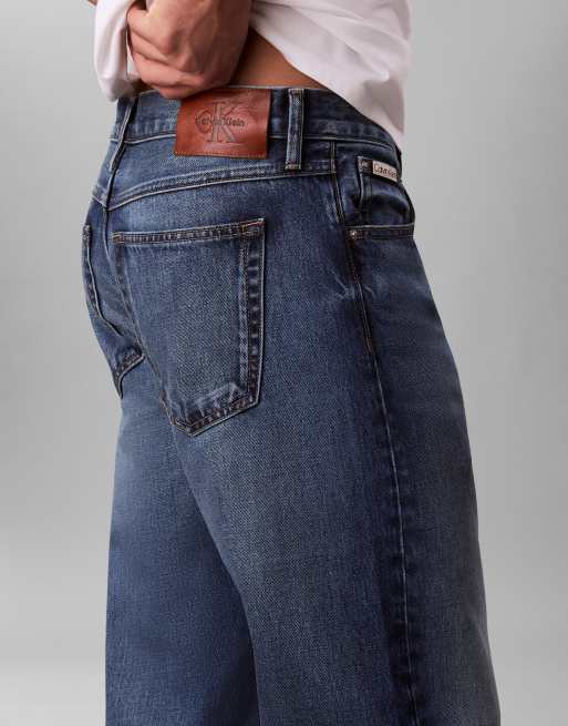 Calvin Klein Jeans - Jeans med lige ben i mellemblå vask i 90'er-stil, 2 af 5
