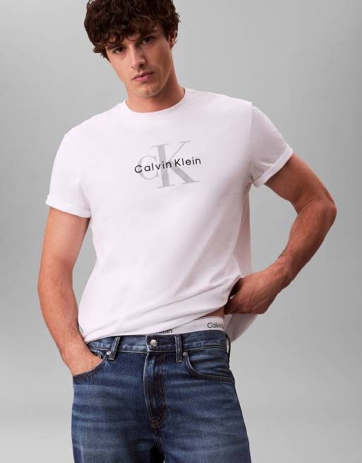 Calvin Klein Jeans - Jeans med lige ben i mellemblå vask i 90'er-stil, 5 af 5