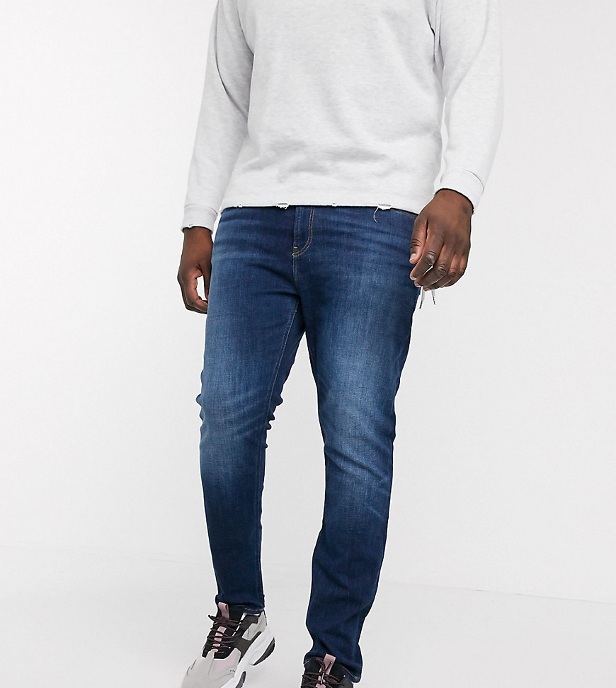 Calvin Klein Jeans - Jeans skinny taglia comoda lavaggio medio-Blu