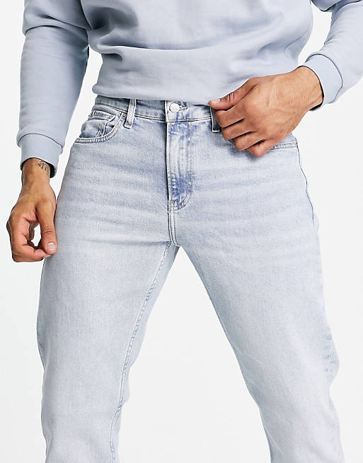 Calvin Klein Uomo Abbigliamento Pantaloni e jeans Jeans Jeans affosulati Tapered Jeans 
