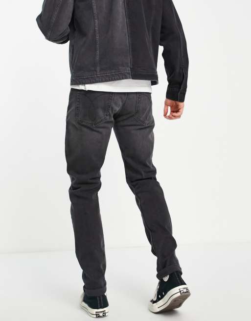 Calvin Klein Jeans - Jeans slim affusolati lavaggio nero, 4 di 4