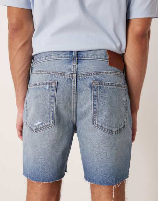 Calvin Klein Jeans – Jeansshorts in verwaschenem Mittelblau, 5 von 5