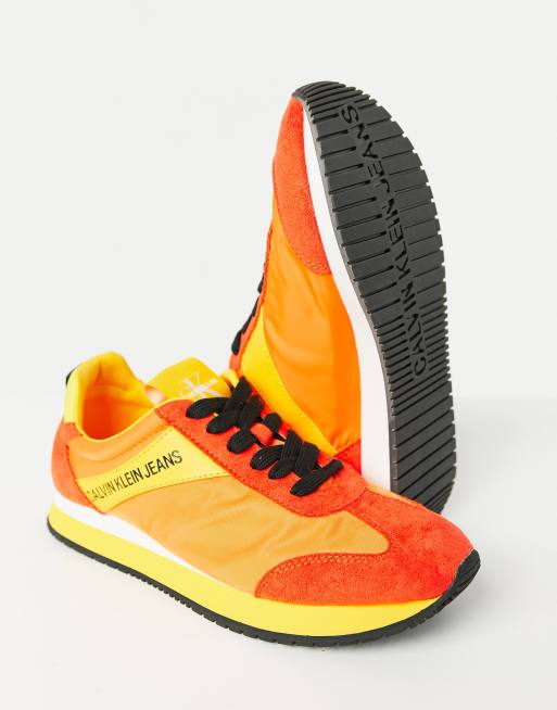 Calvin klein on sale orange trainers