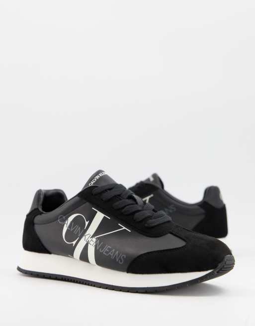 Calvin Klein Jeans joele trainers in black | ASOS
