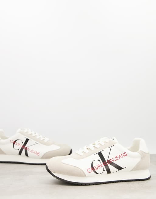 Calvin Klein Jeans joele trainers in white