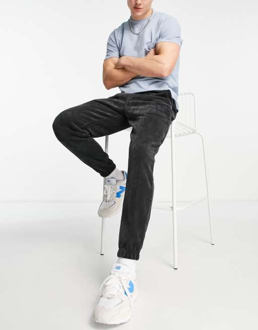 Calvin Klein Jeans - Joggers in velluto a coste neri