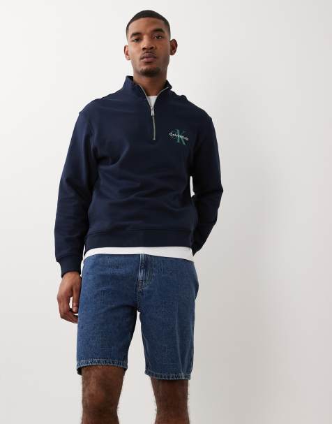 Calvin Klein Jeans - Jorts cargo lavaggio blu medio - view 1
