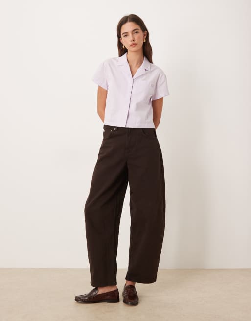Calvin Klein Jeans – Kastiges Hemd aus Baumwoll-Popeline in Flieder, 3 von 4