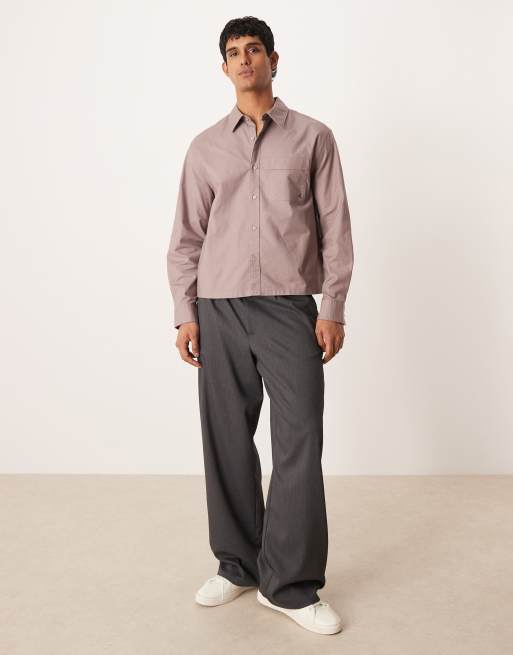 Calvin Klein Jeans – Kastiges Oxford-Hemd in Braun, 2 von 5