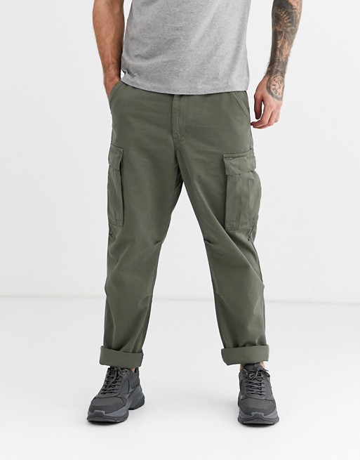 Calvin Klein Jeans Khakis capsule cargo pants in green