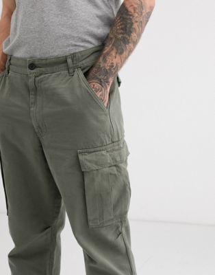 Calvin Klein Jeans Khakis capsule cargo pants in green ASOS