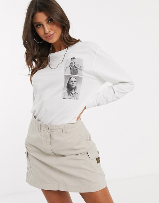 Calvin Klein Jeans Khakis capsule oversized photo print long sleeve t shirt