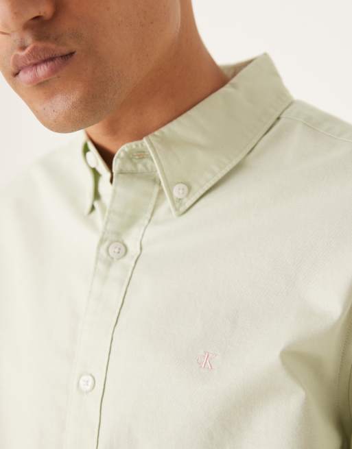 Calvin Klein Jeans - Klassiek Oxford overhemd in mintgroen, 2 van 4