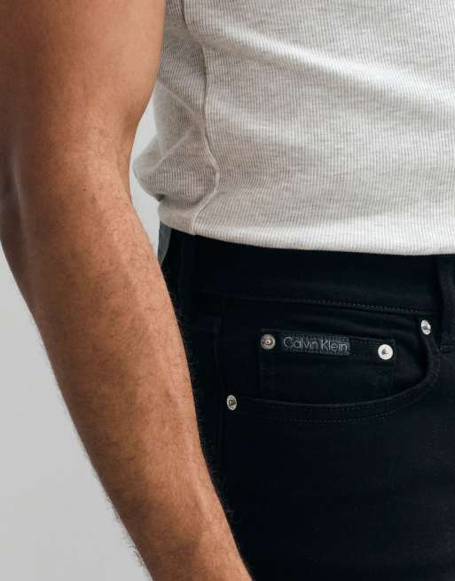 Calvin Klein Jeans klassiske skinny-jeans i sort, 2 af 5